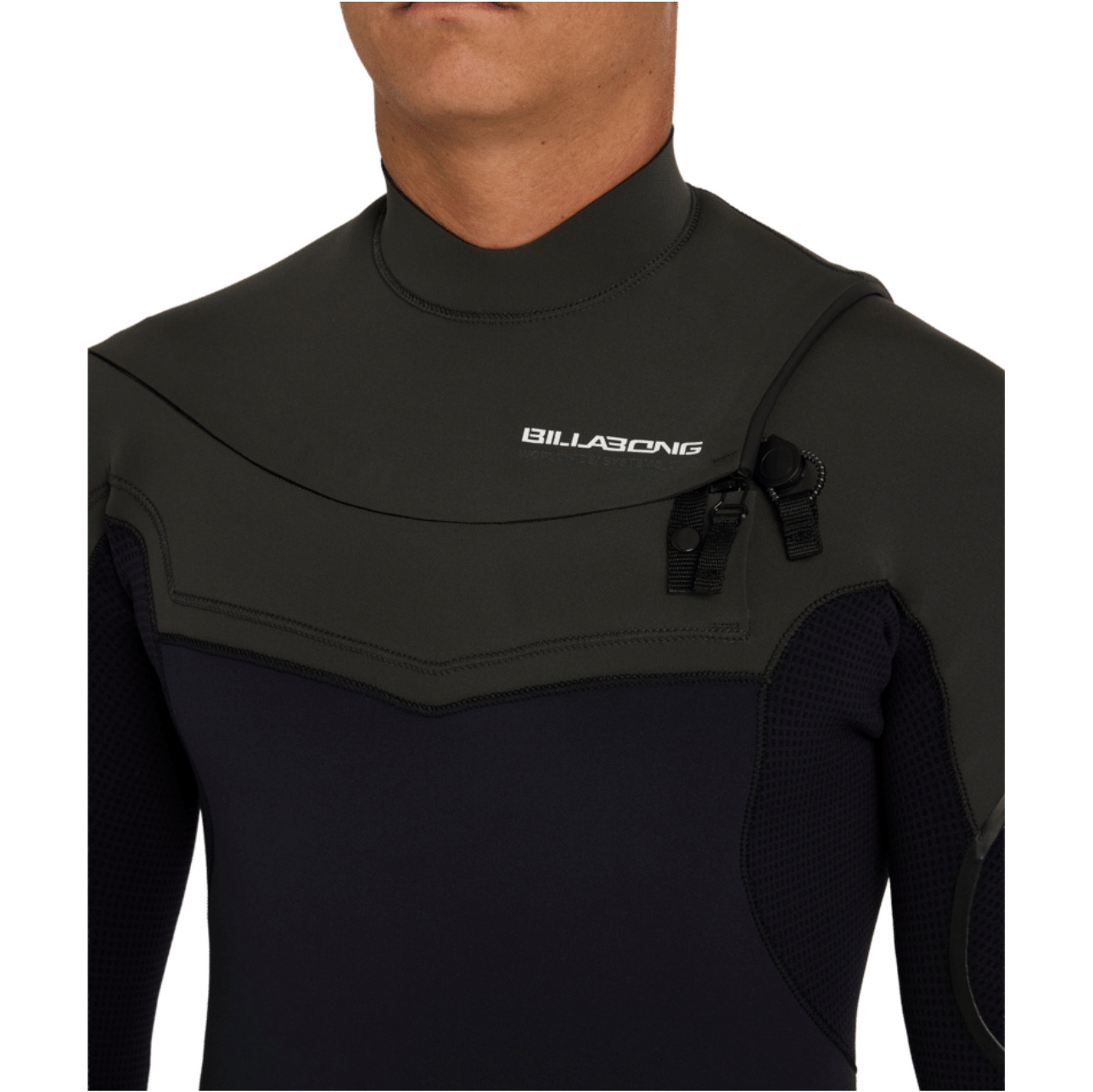 2026 Billabong Mens Absolute Ultra 4/3mm Chest Zip Wetsuit ABYW100283 - Storm Black